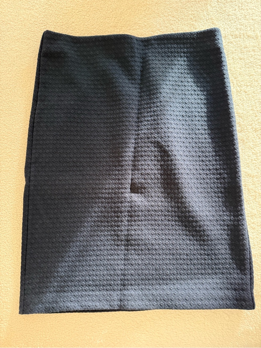 LOFT Navy Textured Pencil Skirt